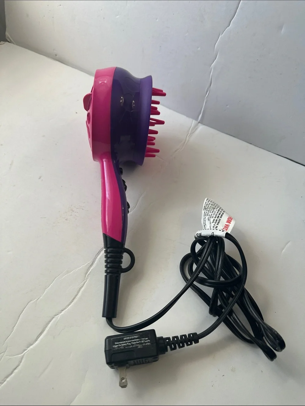 TIGI Bed Head Pink and Purple Scalp Massager Brush